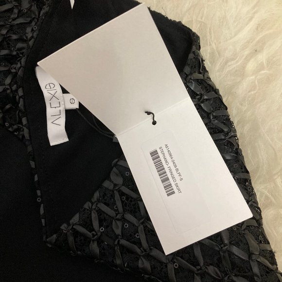 COPY - ALEXIS Sequin Embellishments Knee-Length Skirt - Picture 12 of 12